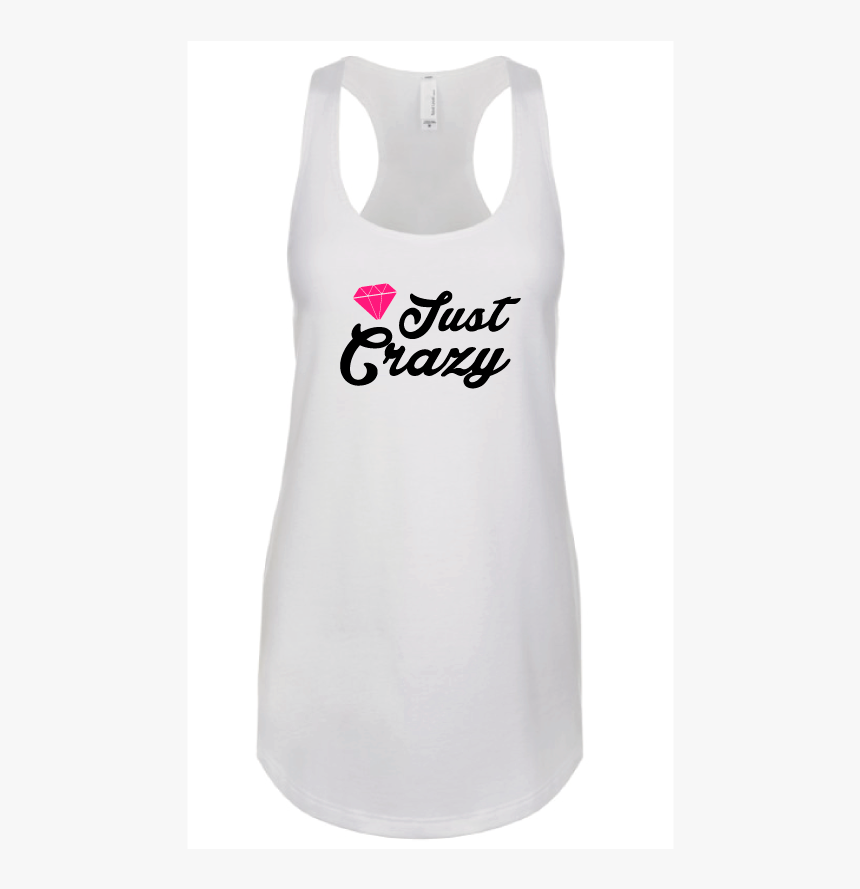 Playera Blanca Just Crazy Diamante - Active Tank, HD Png Download