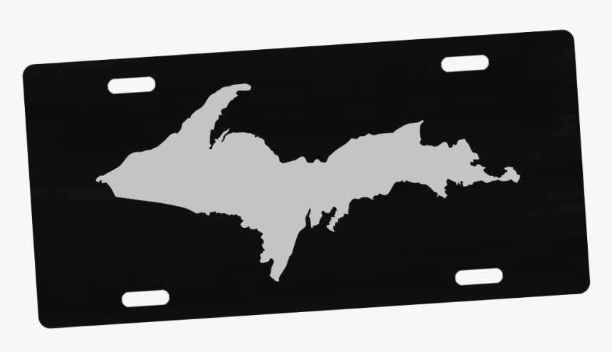License Plate - U - P - Silhouette - Upper Peninsula Of Michigan, HD Png Download