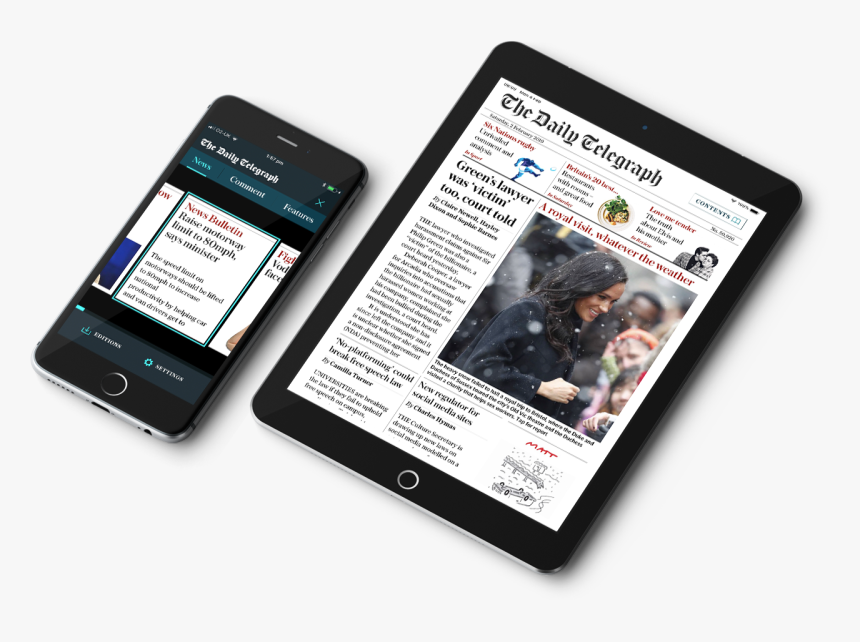Telegraph Newspaper - Iphone, HD Png Download