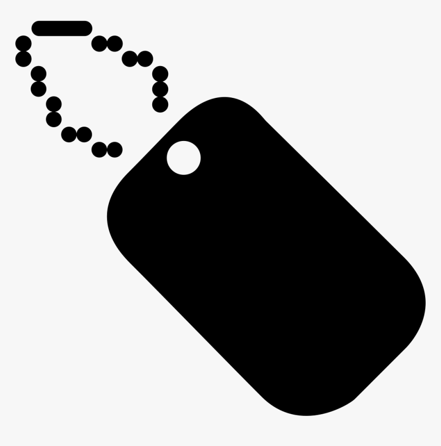 Dog Tag Military Encapsulated Postscript Clip Art - Dog Tags Silhouette Png, Transparent Png