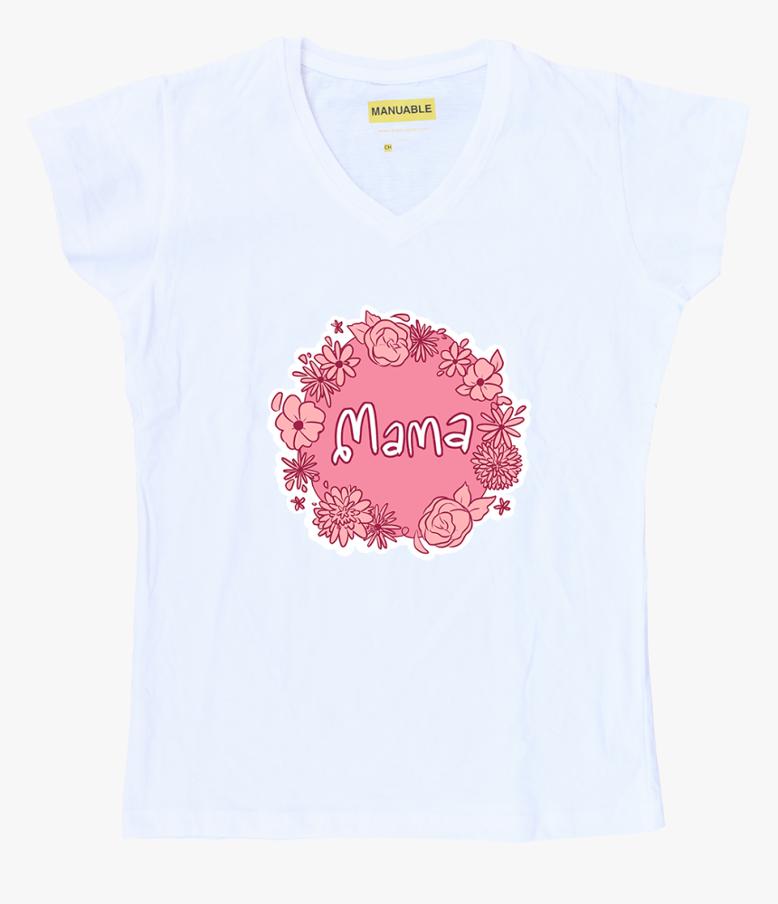 Playera Día De Las Madres Círculo De Flores - Active Shirt, HD Png Download