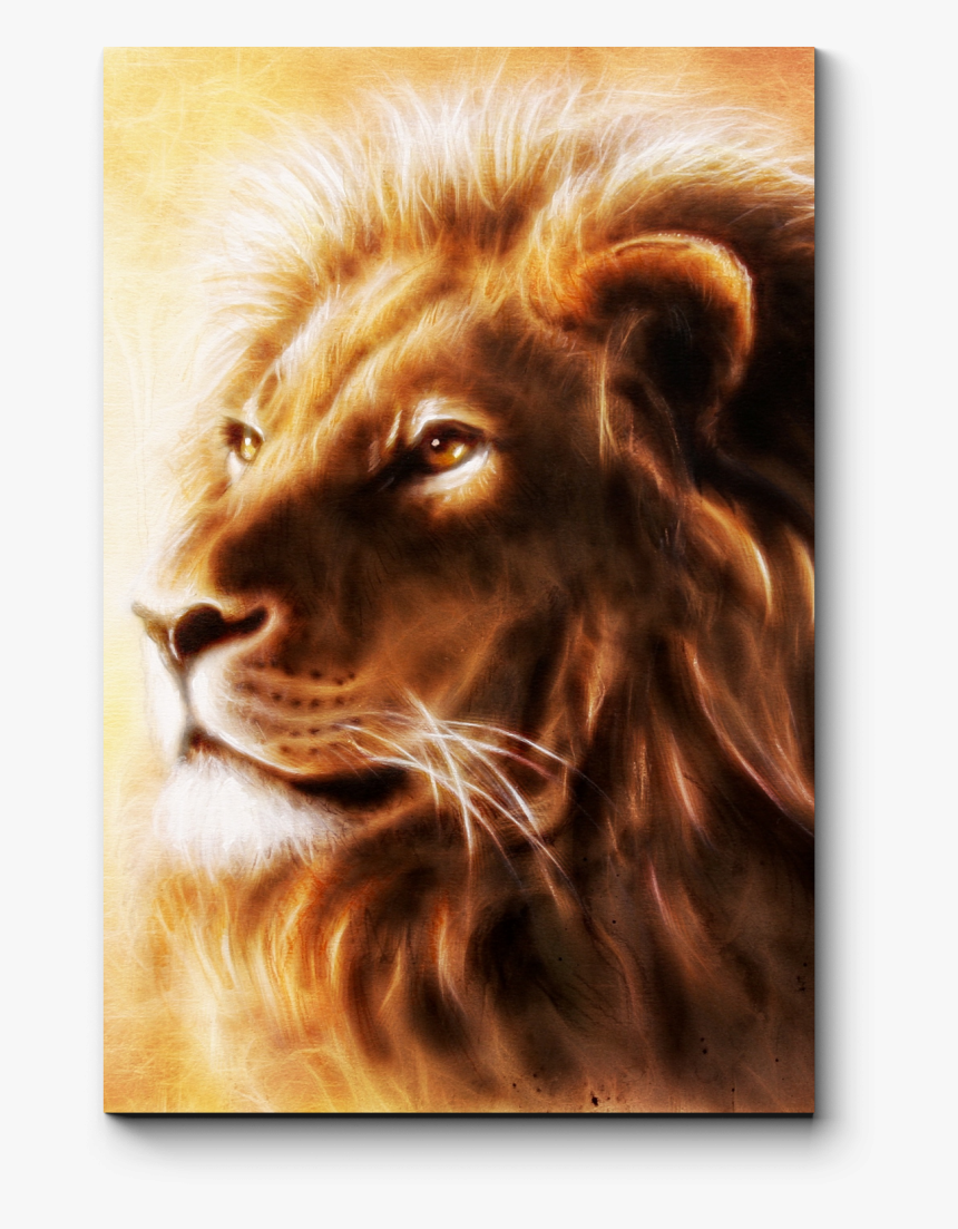 Lion Painting Airbrush Art Drawing - Airbrush Lion Art, HD Png Download