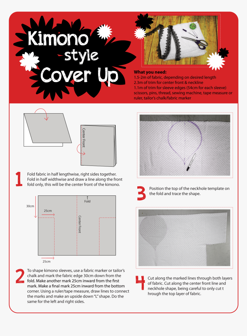 Materials & Steps To Create Your Kimono Style - Creative Arts, HD Png Download