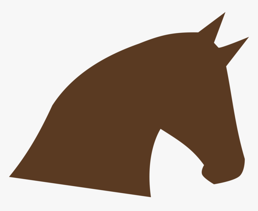 Horse, Head, Silhouette, Animal, Brown - Horse Head Clip Art, HD Png Download