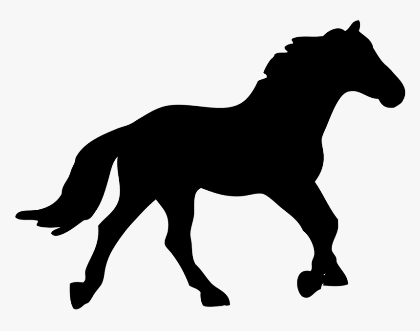 Public Domain Horse Silhouette, HD Png Download