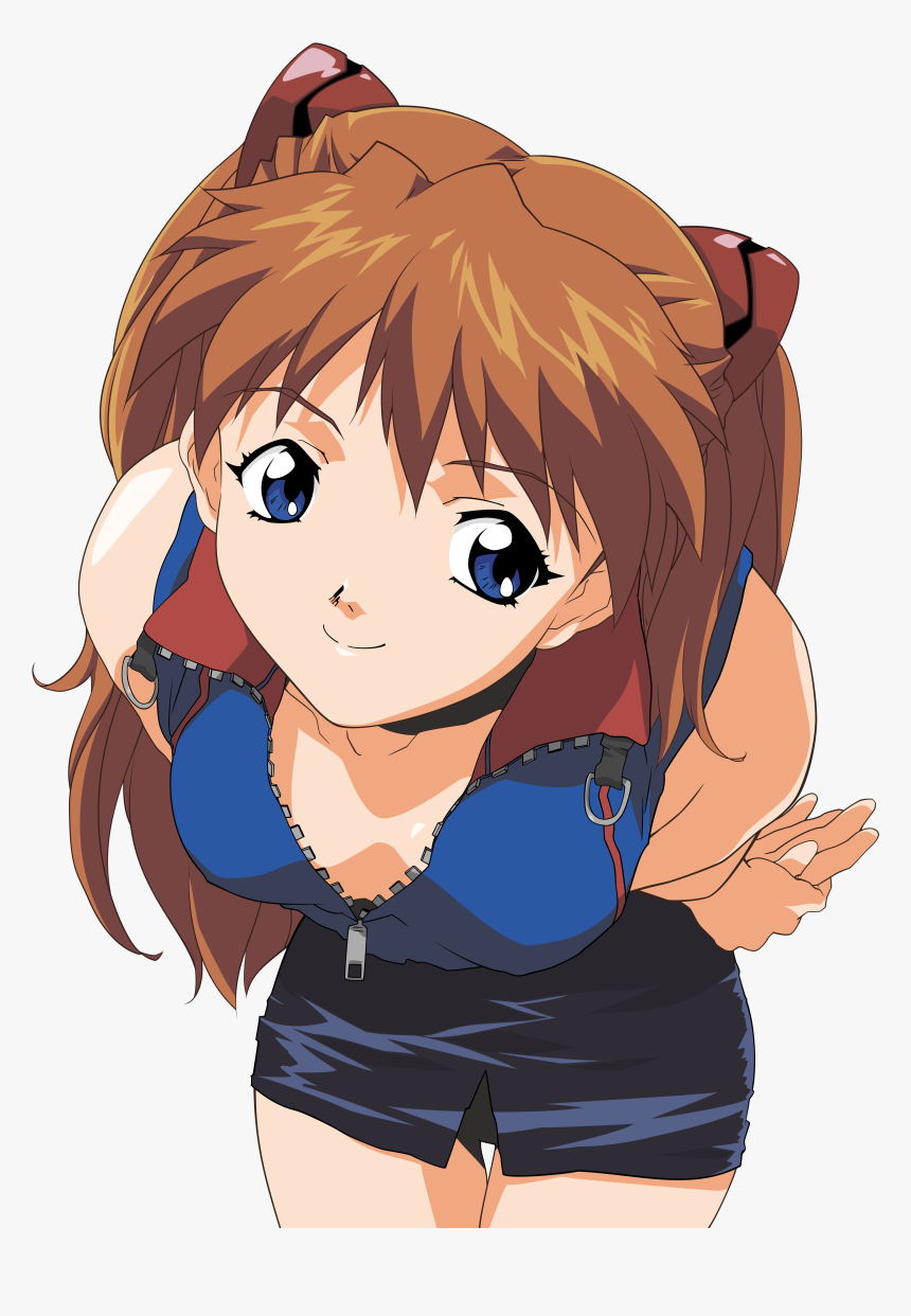 Neon Genesis Evangelion Asuka Smile, HD Png Download