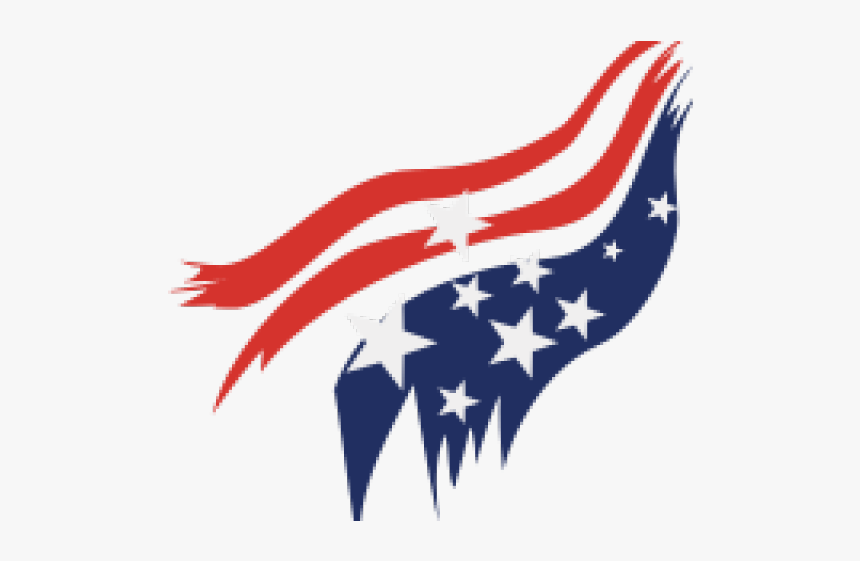 Waving American Flag Vector - Transparent Us Flag Vector, HD Png Download