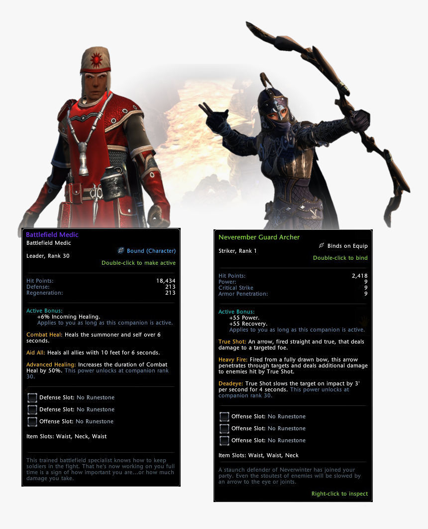 Neverwinter Battlefield Medic, HD Png Download