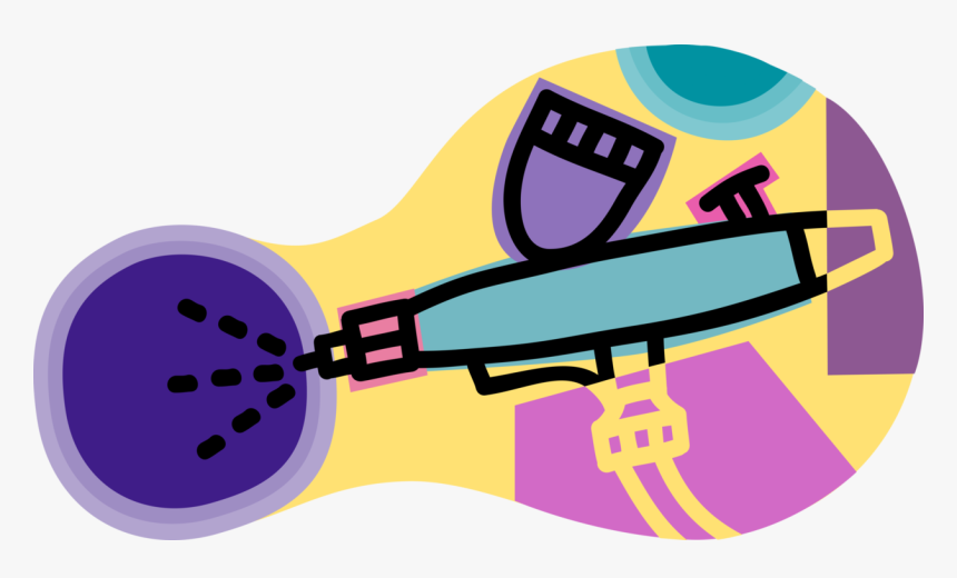 Vector Illustration Of Airbrush Air-operated Venturi, HD Png Download