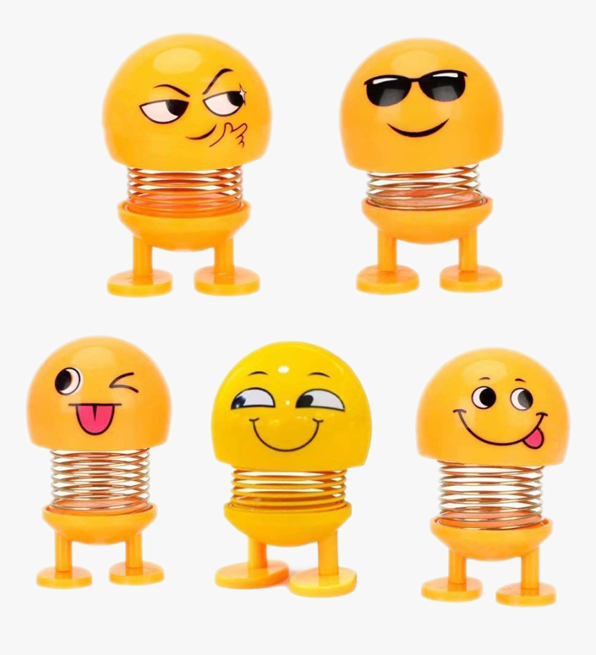 Spring Emoji Car Toy Png Photo - Dancing Smiley For Car, Transparent Png