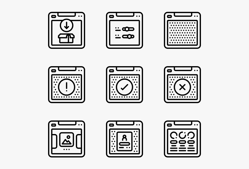 Essential Set - Line Art, HD Png Download