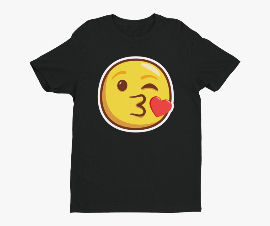 Wink And Kiss Emoji Short Sleeve Next Level T Shirt - Shark Bear T Shirt, HD Png Download