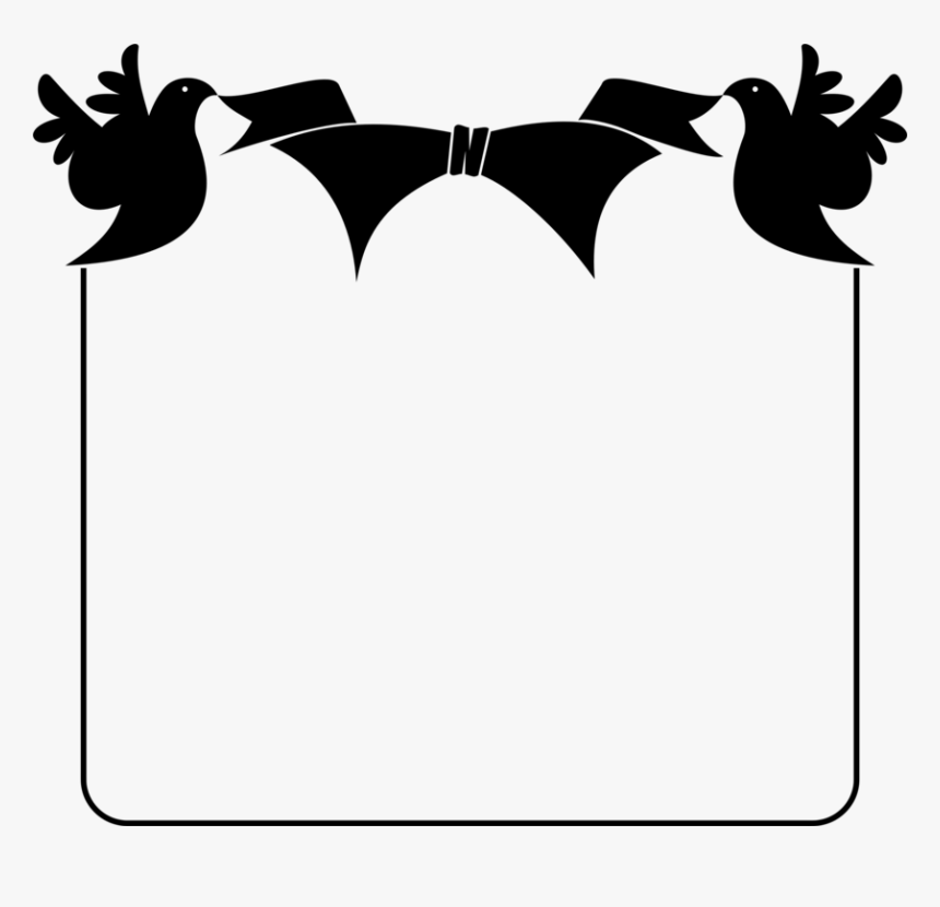 Bat,leaf,monochrome Photography - Birds Dove Png Black And White, Transparent Png