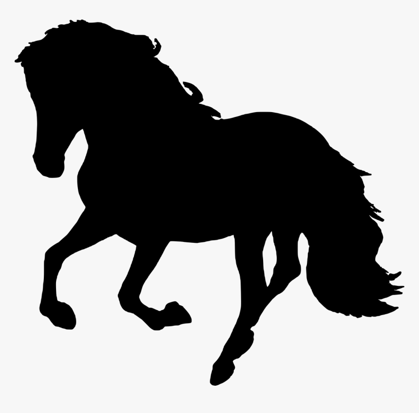 Horse Silhouette Animal Free Picture - Horse Black Clipart Png, Transparent Png