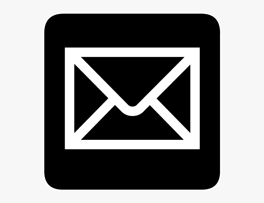 Email Png Black - Email Logo Black And White, Transparent Png