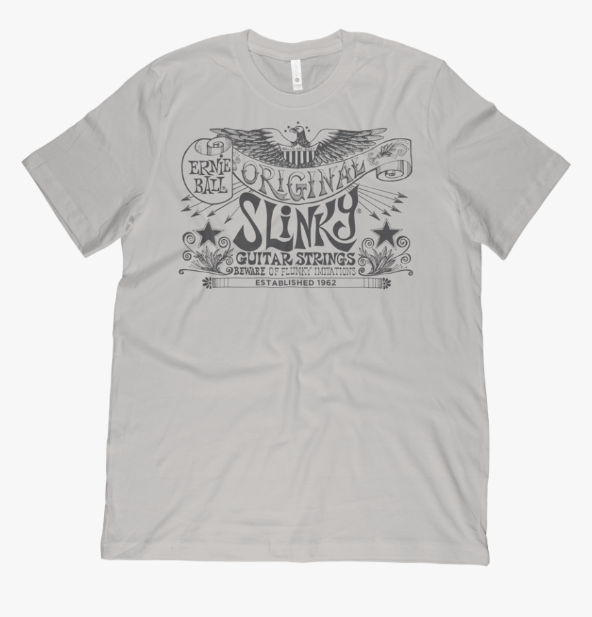 Transparent Playera Blanca Png - Ernie Ball Hybrid Slinky T Shirt, Png Download