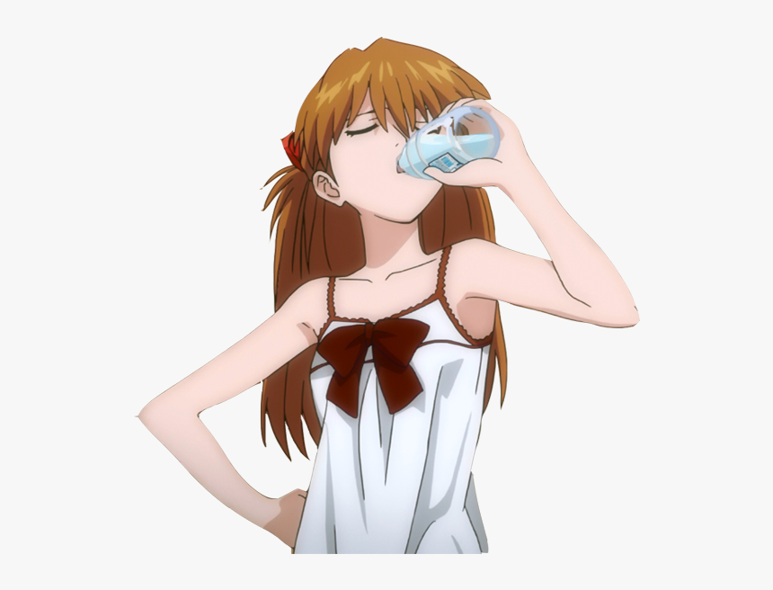 Asuka Langley Soryu , Png Download - Boire De L Eau Manga, Transparent Png