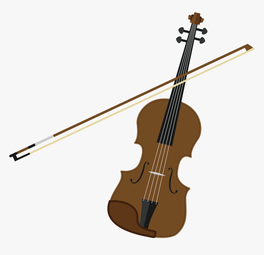 Transparent Violin Clipart Png - Violin And Bow Clipart, Png Download