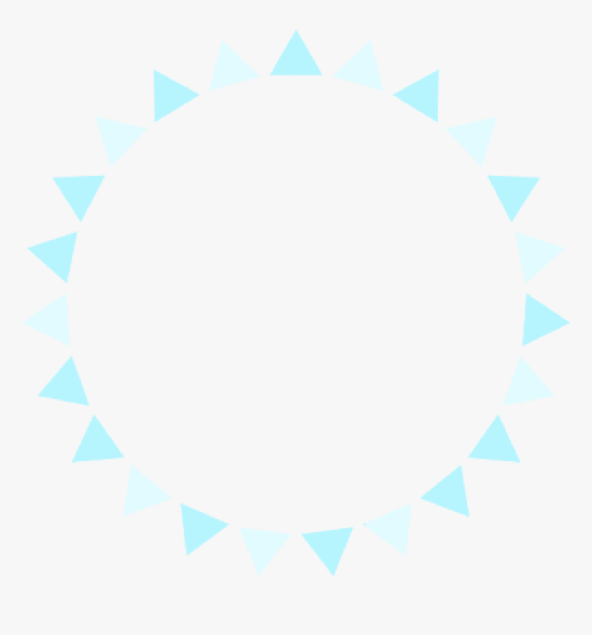 #ribbon #triangles #triangle #trianglestickers #blue - Circle, HD Png Download