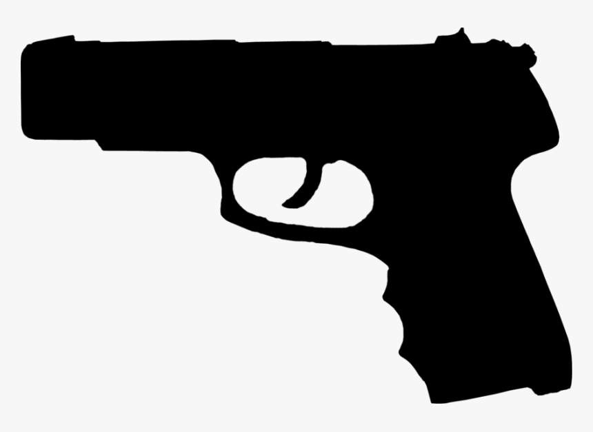 Gun Silhouette - Gun Clipart Silhouette, HD Png Download