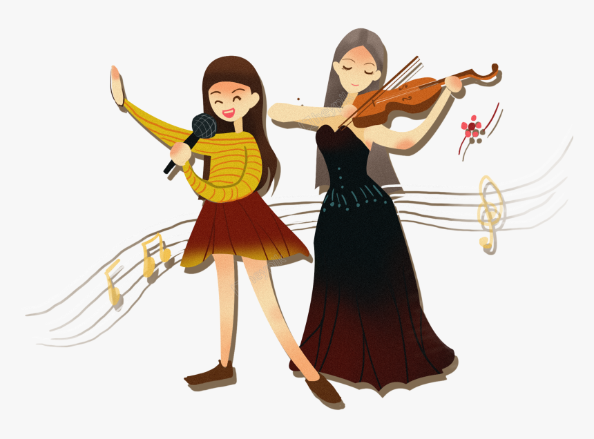 Cool Girl Violin Png - Violin, Transparent Png
