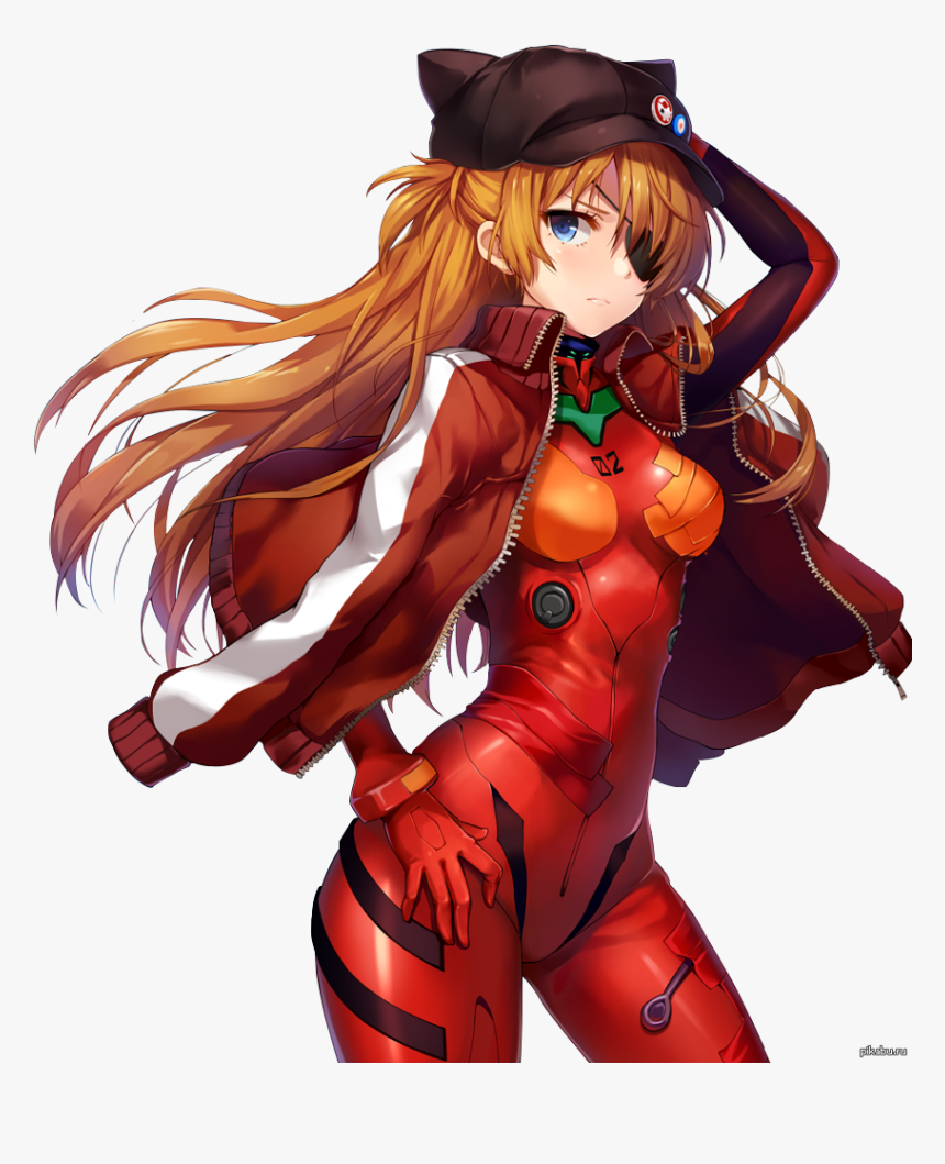 Asuka Langley - Cartoon, HD Png Download