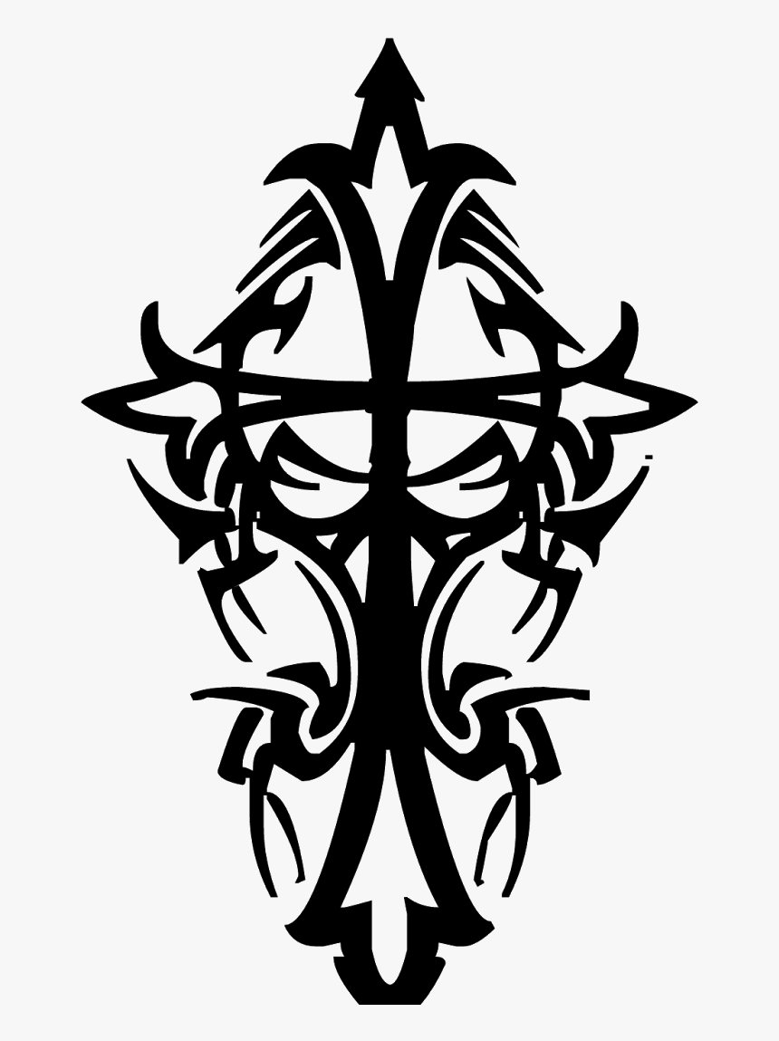 Lower-back Tattoo Christian Cross Tribe - New Picsart Editing Tattoo, HD Png Download
