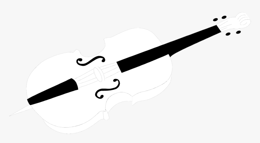 Transparent Violin Clipart Black And White - Violin White Png, Png Download