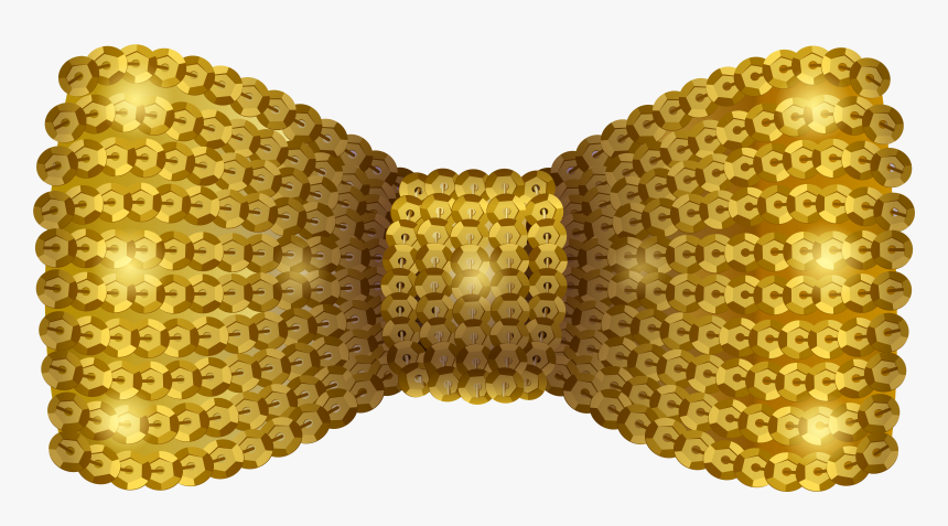 Transparent Gold Sparkles Clipart - Gold Bow Tie Clipart, HD Png Download