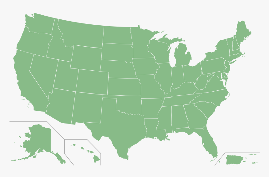 Transparent Map Of Usa Png - Us Senate Map, Png Download