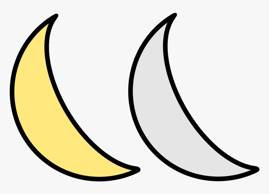 #moon #crescent #cheese #dust #space #yellow #grey, HD Png Download