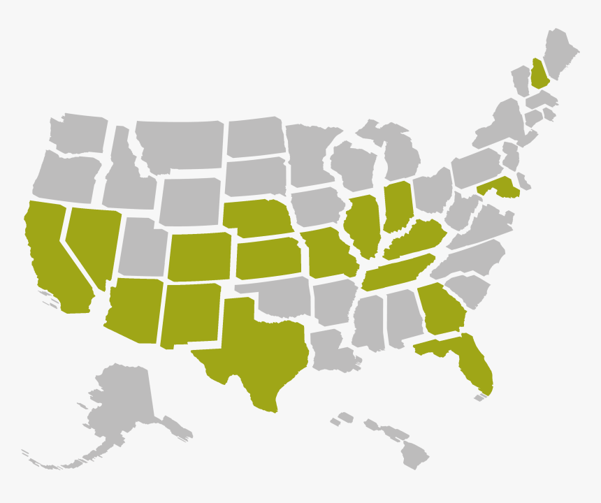 Ccs Presentation Systems Contact Map - United States Map 3d, HD Png Download