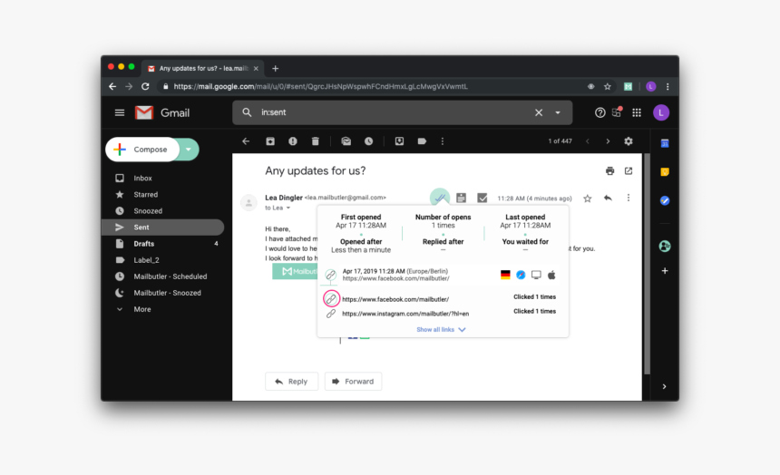Filtered Tracking Details - Email, HD Png Download