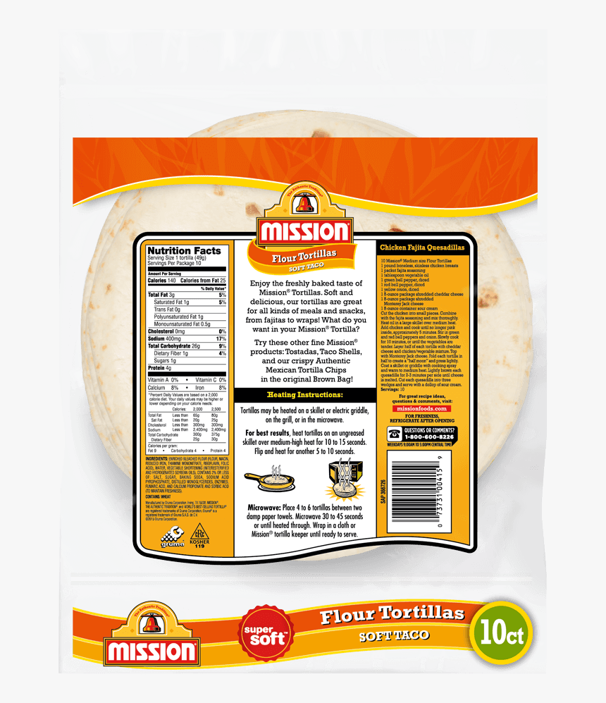 Mission Flour Tortillas, HD Png Download
