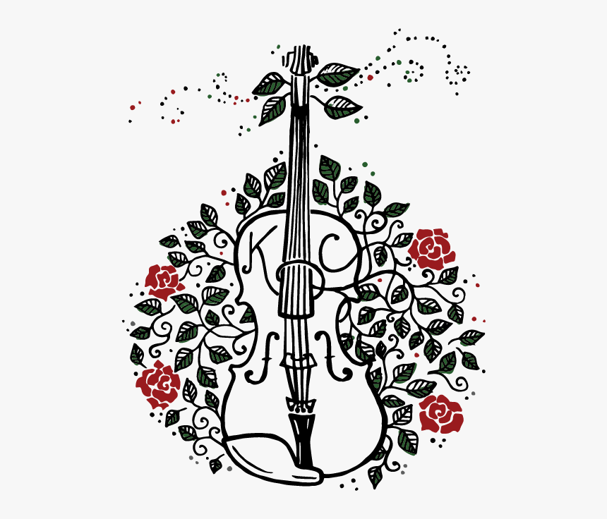 Pin Violin Clipart Png - Violin And Roses Png, Transparent Png