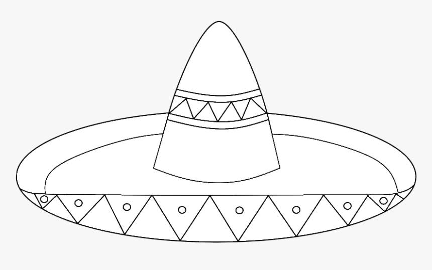 Black Sombrero Clipart - Illustration, HD Png Download