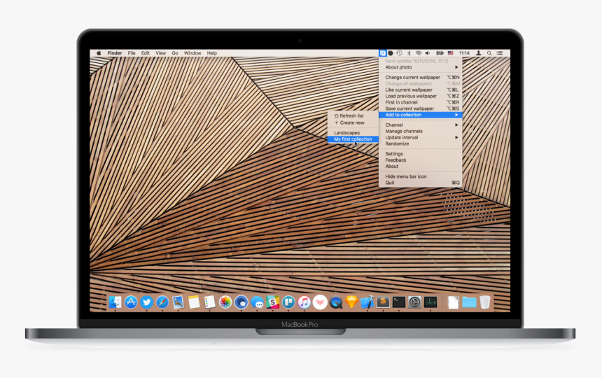 Irvue Is A Menu Bar Application In The First Place - Weergave Aanpassen Mac Mail, HD Png Download