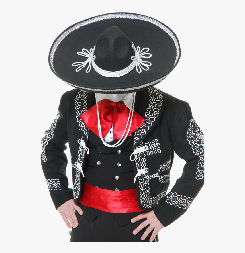Sombrero Costume Hat Transprent Png - Black And Red Mariachi, Transparent Png