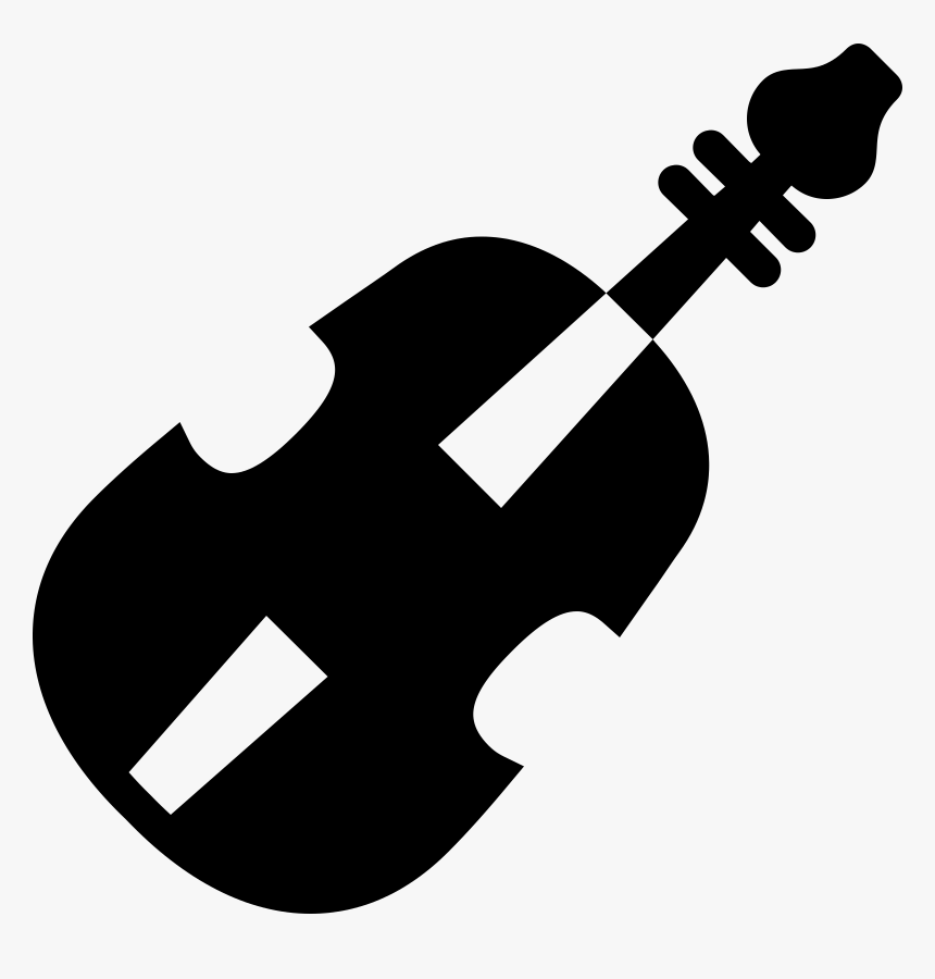 Violin Clip Art Image Black And White - Rock Music Icon, HD Png Download