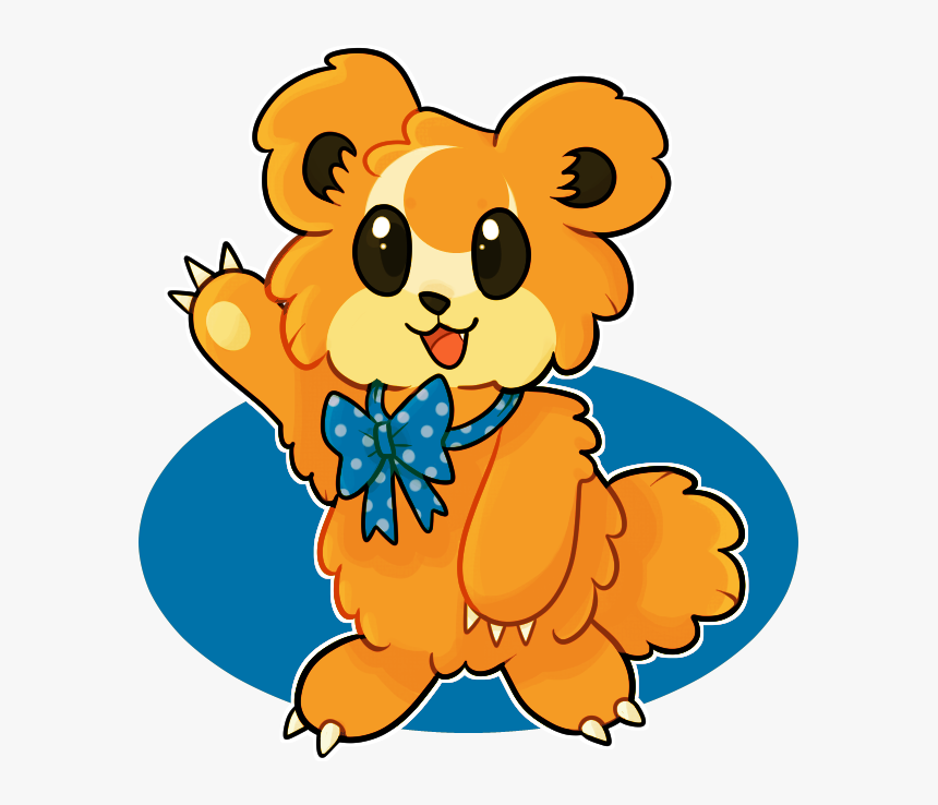 Fluffy Teddiursa , - Cartoon, HD Png Download