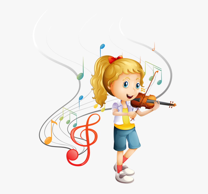 Personnages, Illustration, Individu, Personne, Gens - Play The Violin Clipart, HD Png Download