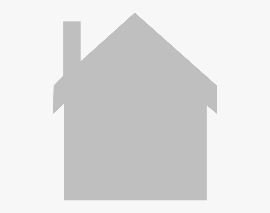Grey Outline Of A House, HD Png Download