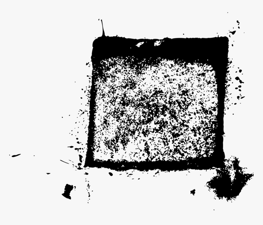 Stamp Square Grunge Texture, HD Png Download