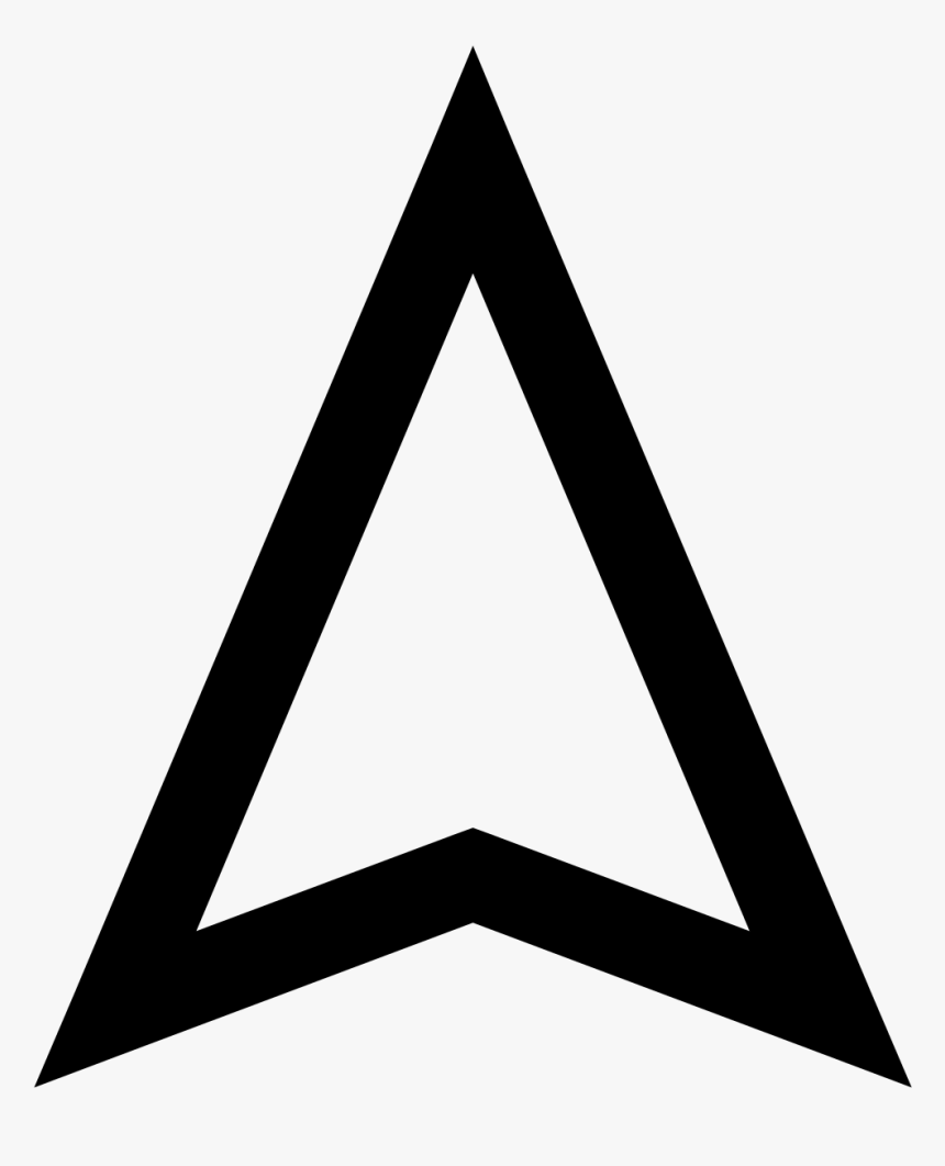 Gps Arrow - Png Up White Arrow, Transparent Png