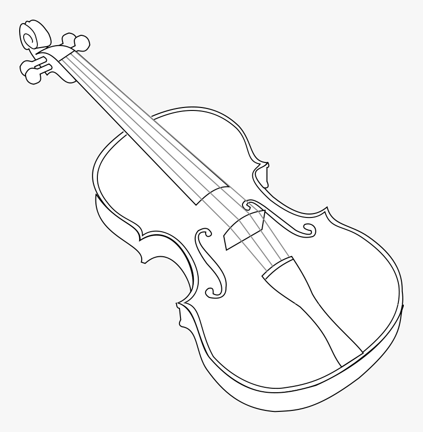 Violin - صور آلة الكمان للتلوين, HD Png Download