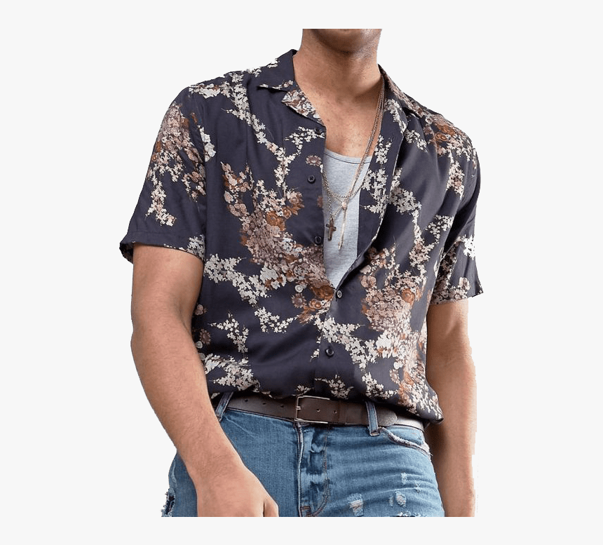 Japanese Print Shirt Mens, HD Png Download