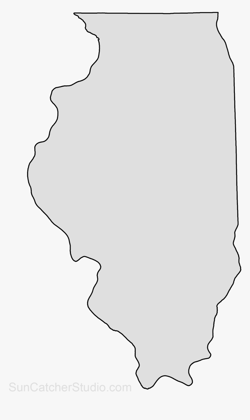 Illinois State Outline Png, Transparent Png