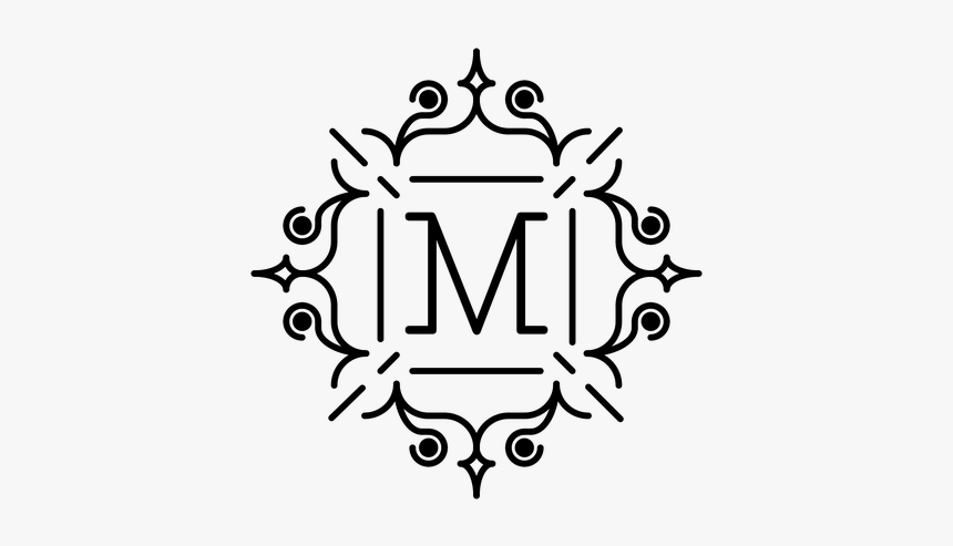Monograma, Carta, M, Padrão, Gráficos Vetoriais - Monogram Png, Transparent Png