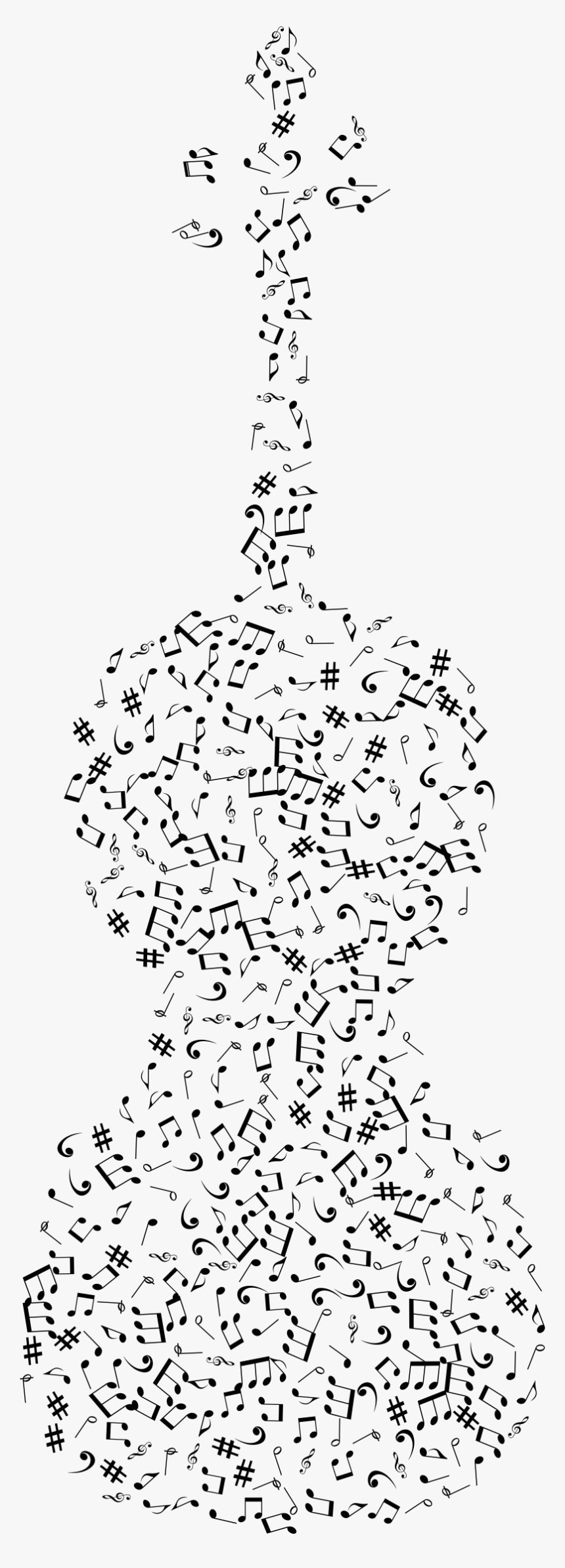 Musical Violin Clip Arts - Violin And Music Notes Art Png Transparent, Png Download