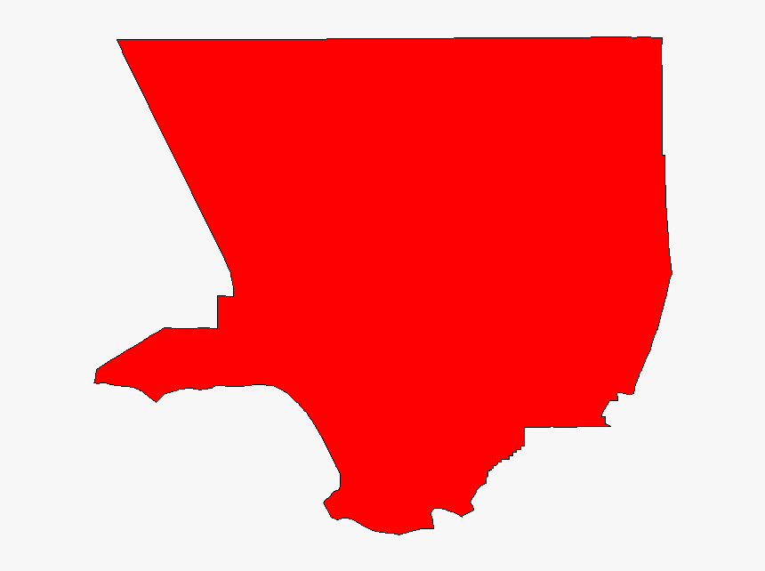 California Vector Red - Los Angeles, HD Png Download
